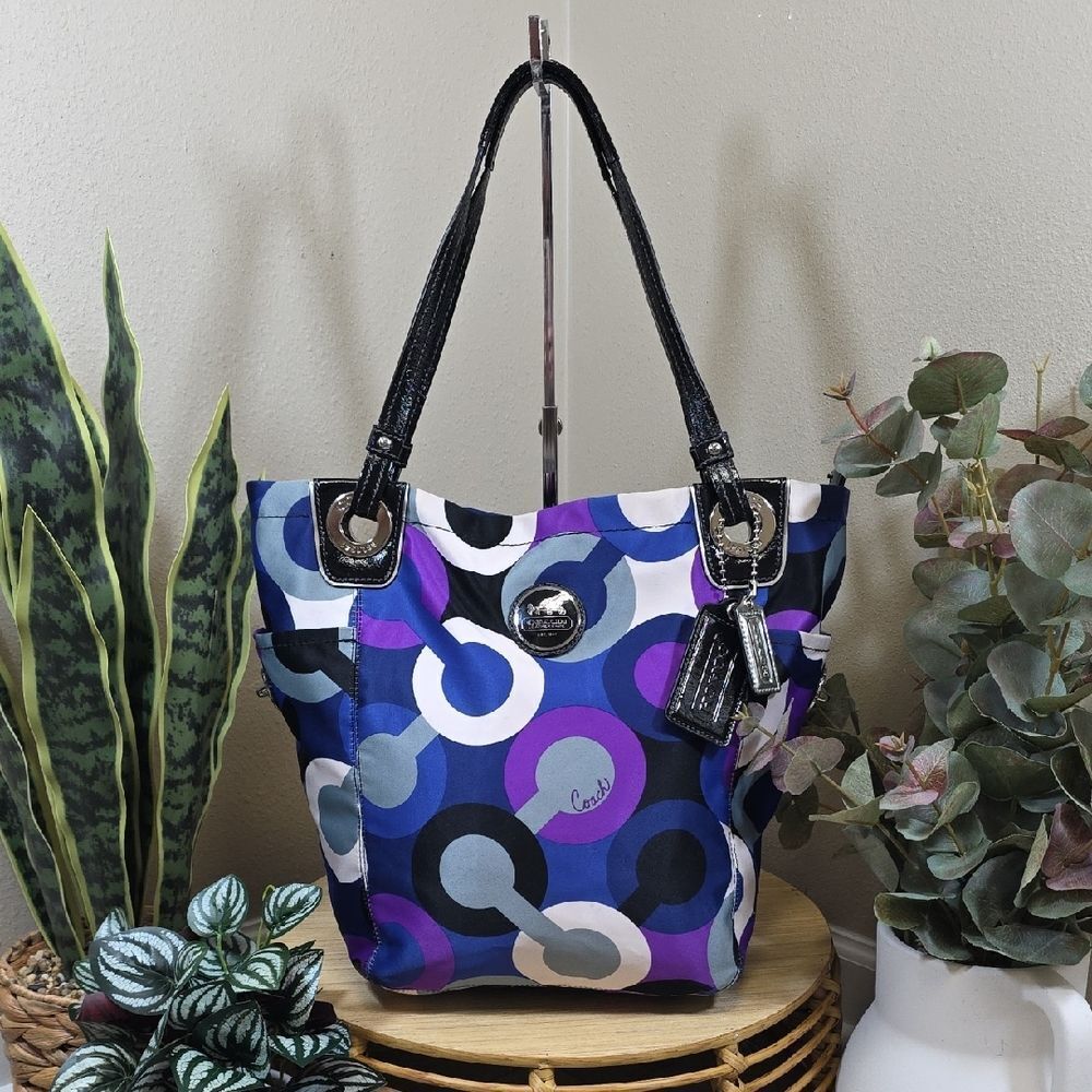 Coach Alex Op Art Multi-print Tote